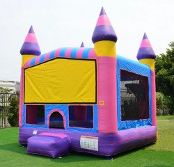 317103134 809742190348484 2697658183323261847 n 1671053108 13' x 13' Cotton Candy Bounce House