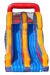 slide 03 wht 1757035433 16 FT tall Marble Mania Run Dual Lane dry slide