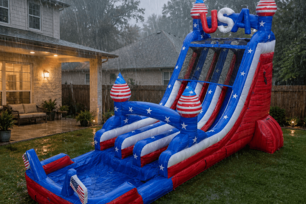 What Happens if it Rains During a Bounce House Rental